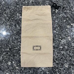 GUCCI Cloth Dust Bag With Drawstring Natural Beige 17” x8.5”